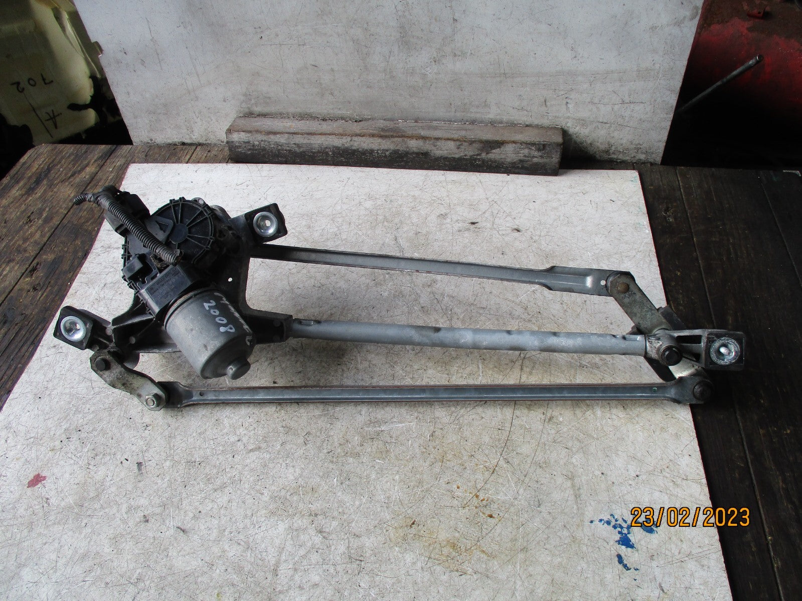 FORD MONDEO MK4 2008 FRONT WIPER MOTOR & LINKAGE 7S7117K484