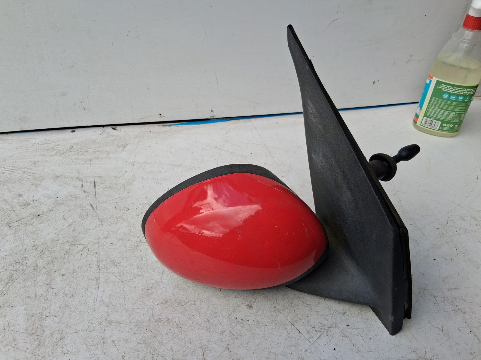 2008 CITROEN C1 MK1 OSF DRIVERSIDE FRONT MANUAL WING MIRROR RED 879100H020