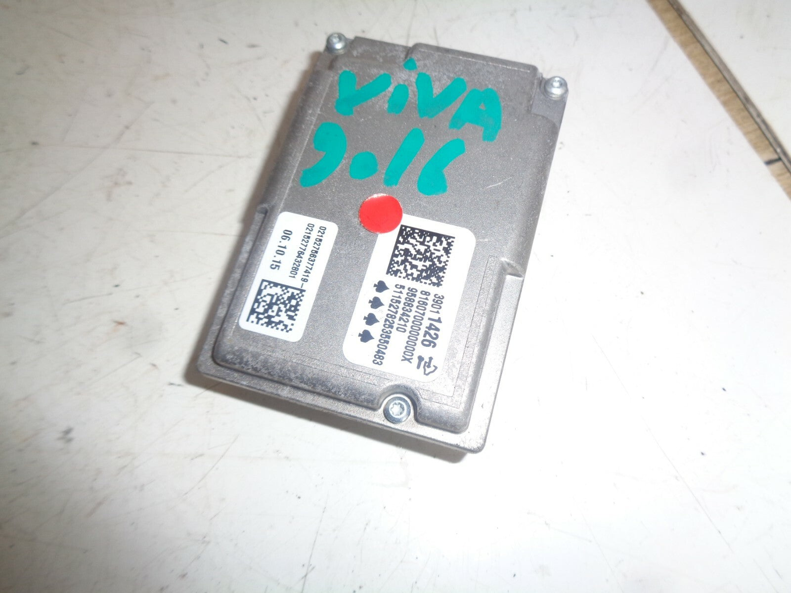 VAUXHALL VIVA 2016 FRONT WINDSCREEN CAMERA ECU  MODULE UNIT 39011426