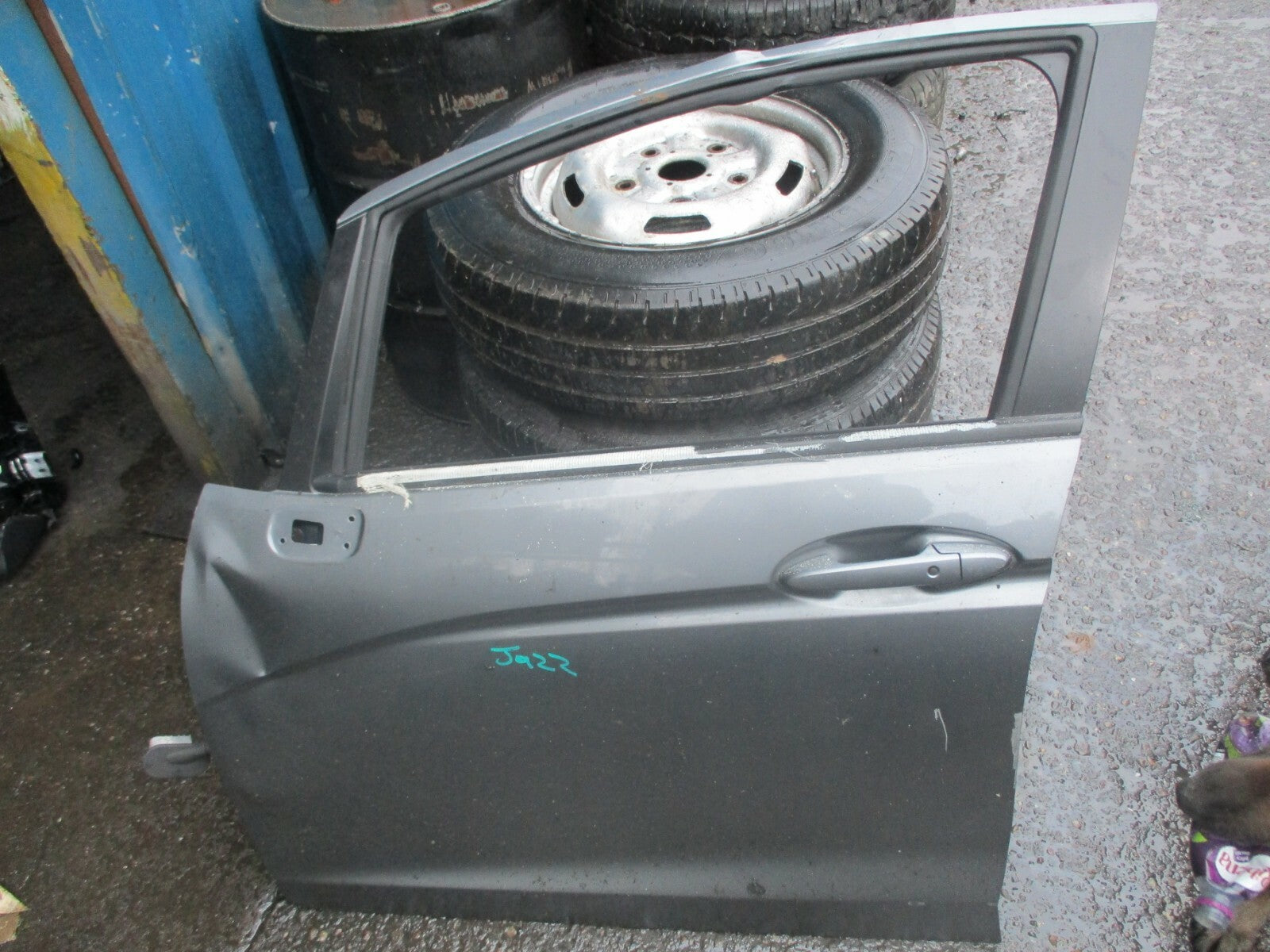 HONDA JAZZ MK4 2018 NSF PASSENGER SIDE FRONT DOOR NH880 GREY DAMAGED