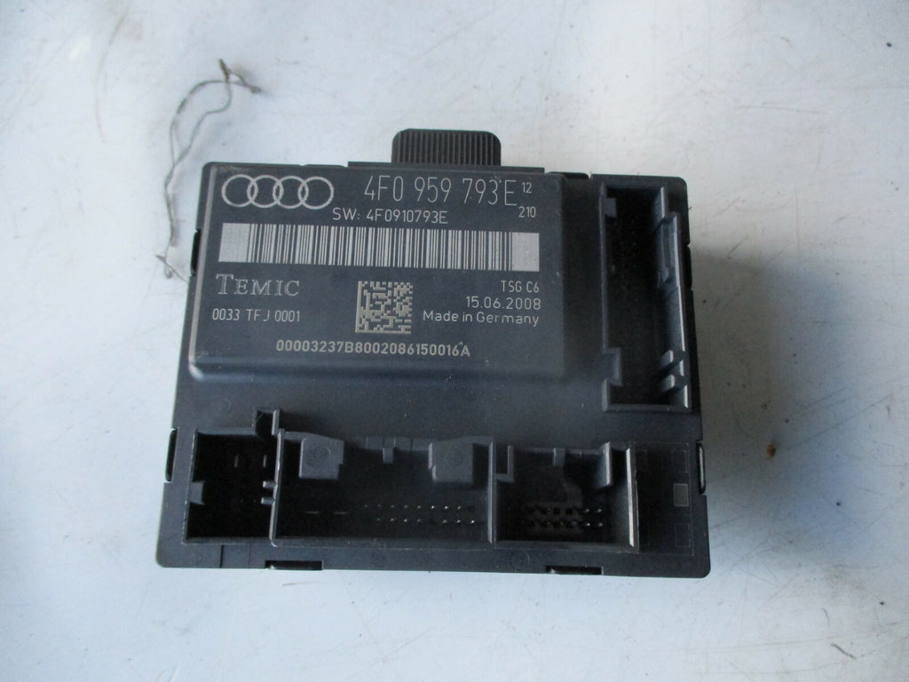 AUDI A6 ESTATE AVANT 2008 OSF DRIVER SIDE FRONT DOOR CONTROL MODULE 4F0959793E