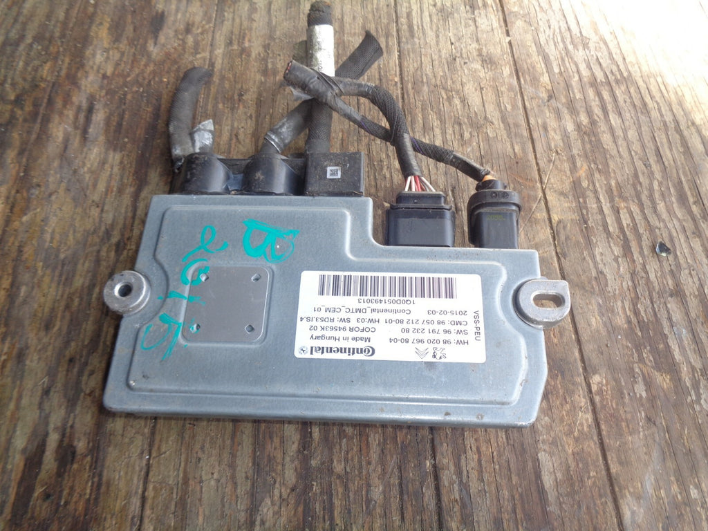 CITROEN BERLINGO 2015  MK2 1.6 DIESEL STOP START ECU MODULE 9802096780