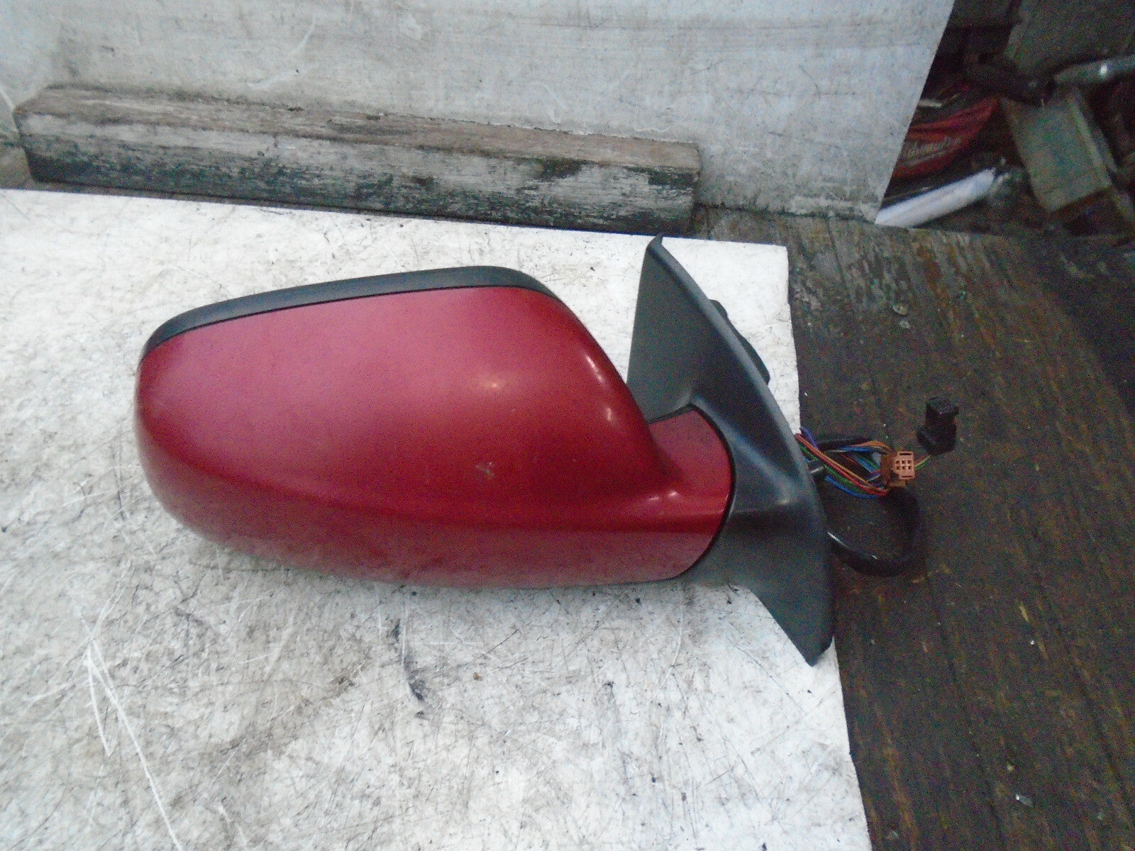 PEUGEOT 307 CC 2007 OSF DRIVER SIDE FRONT ELECTRIC WING MIRROR RED