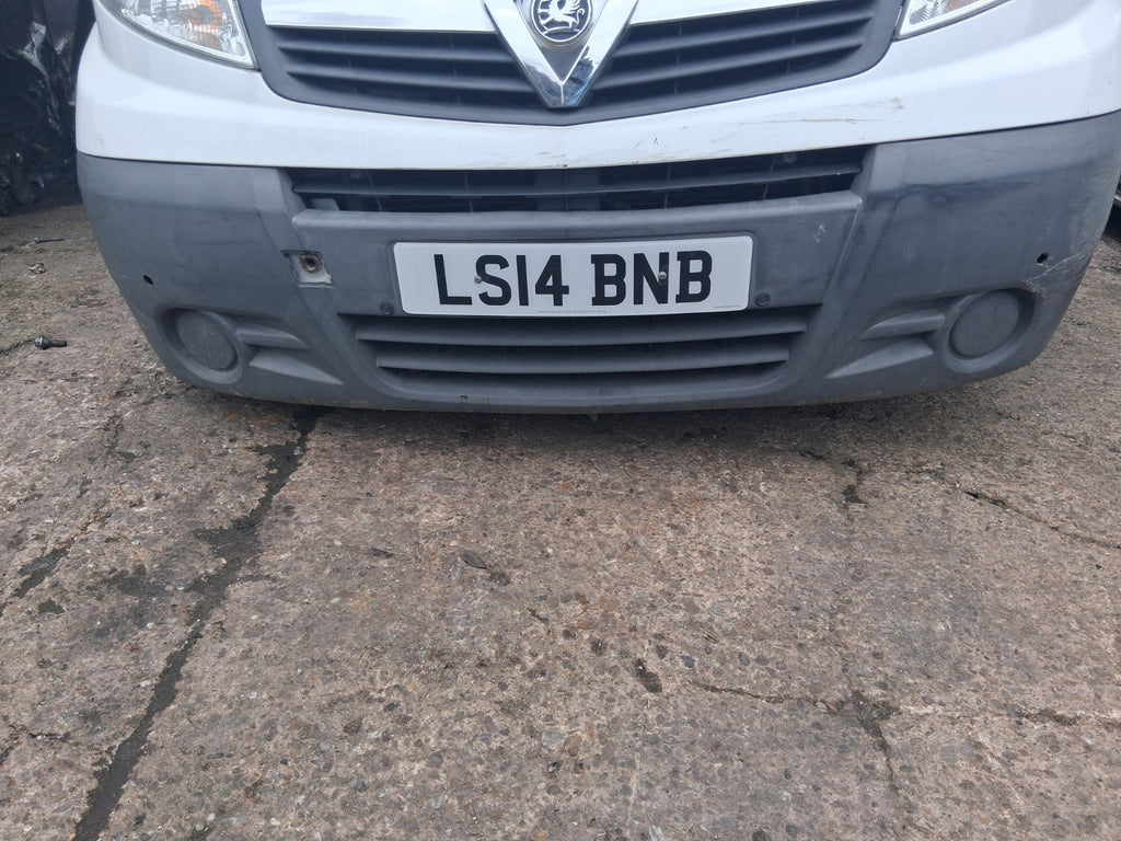 2014 VAUXHALL VIVARO MK1 COMPLETE FRONT BUMPER PLASTIC GREY WITHOUT GRILL