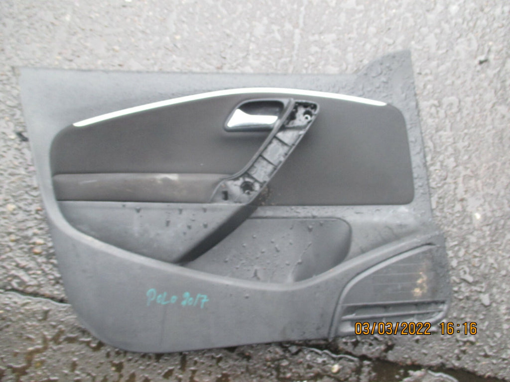 VW VOLKSWAGEN POLO 2016 NSF PASSENGER SIDE FRONT DOOR CARD 6C4867011E