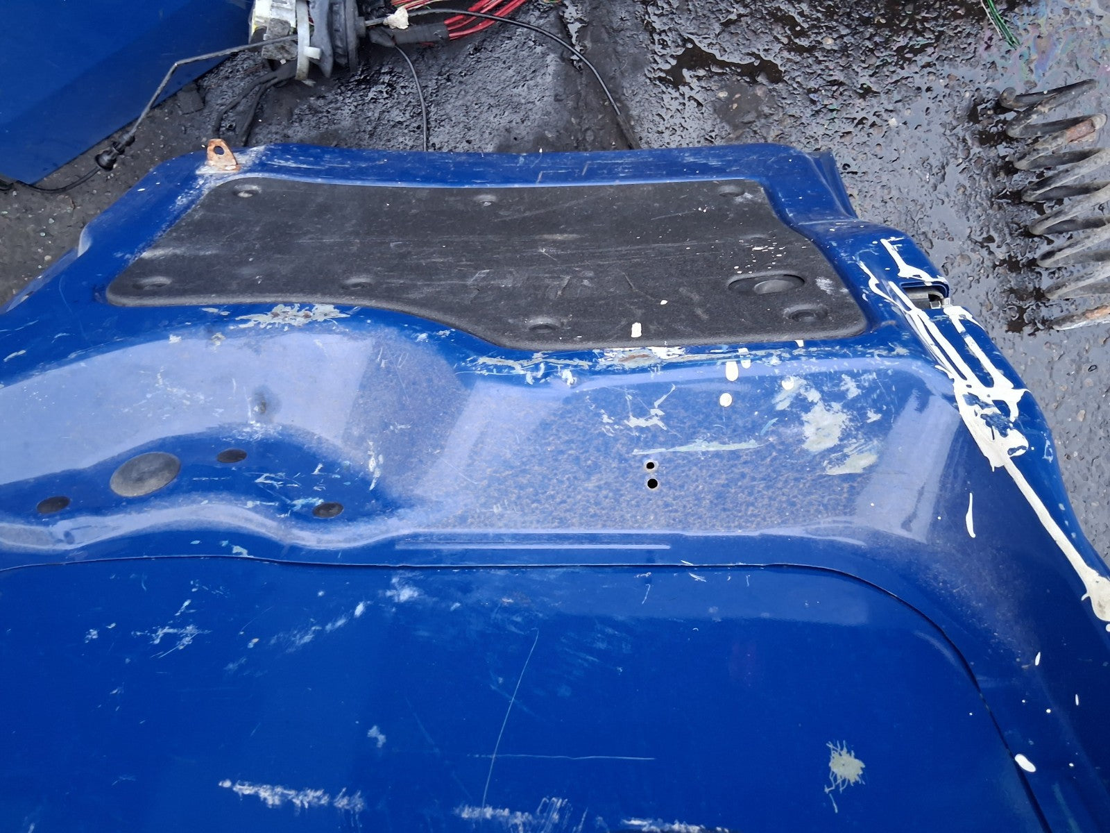 2016 FIAT FIORINO NSR PASSENGER SIDE REAR BACK DOOR WITHOUT HINGES BLUE