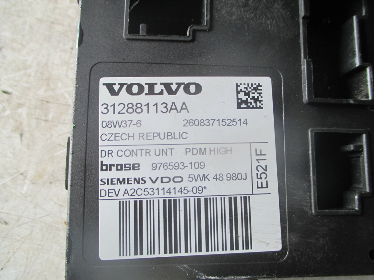 VOLVO C30 2008 NSF FRONT PASSENGER SIDE WINDOW REGULATOR MOTOR 31288113