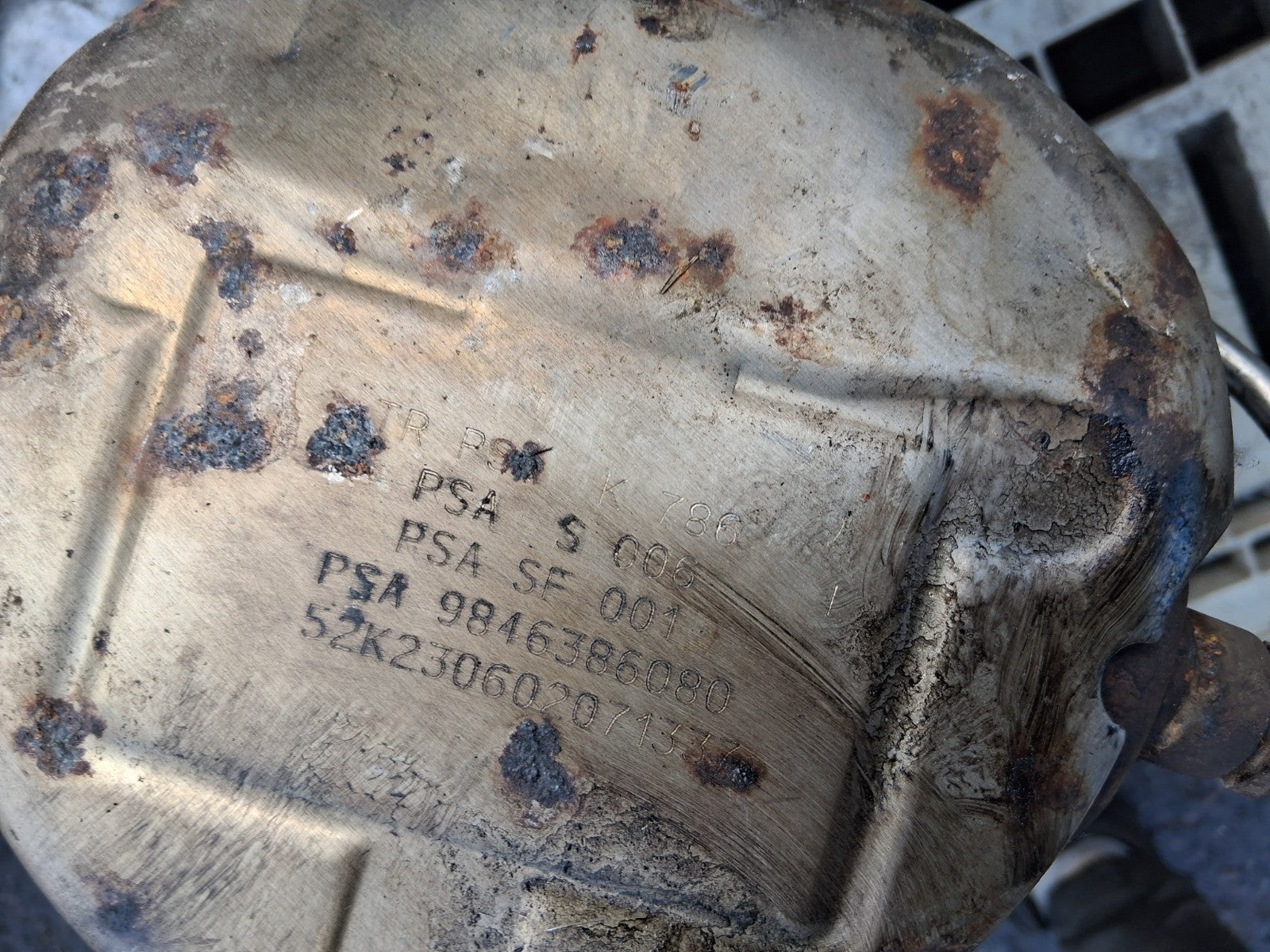 2023 CITROEN BERLINGO MK3 1.5 DIESEL CATALYIC CONVERTER 9846386080