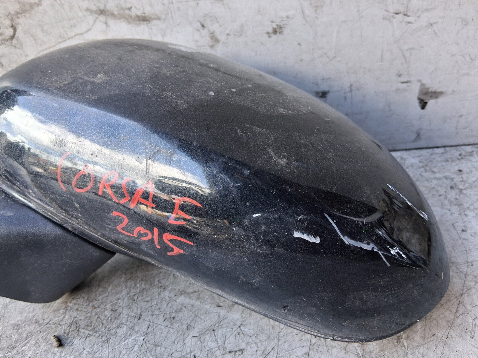 2015 VAUXHALL CORSA E NSF PASSENGER SIDE FRONT LEFT WING MIRROR BLACK 468435664