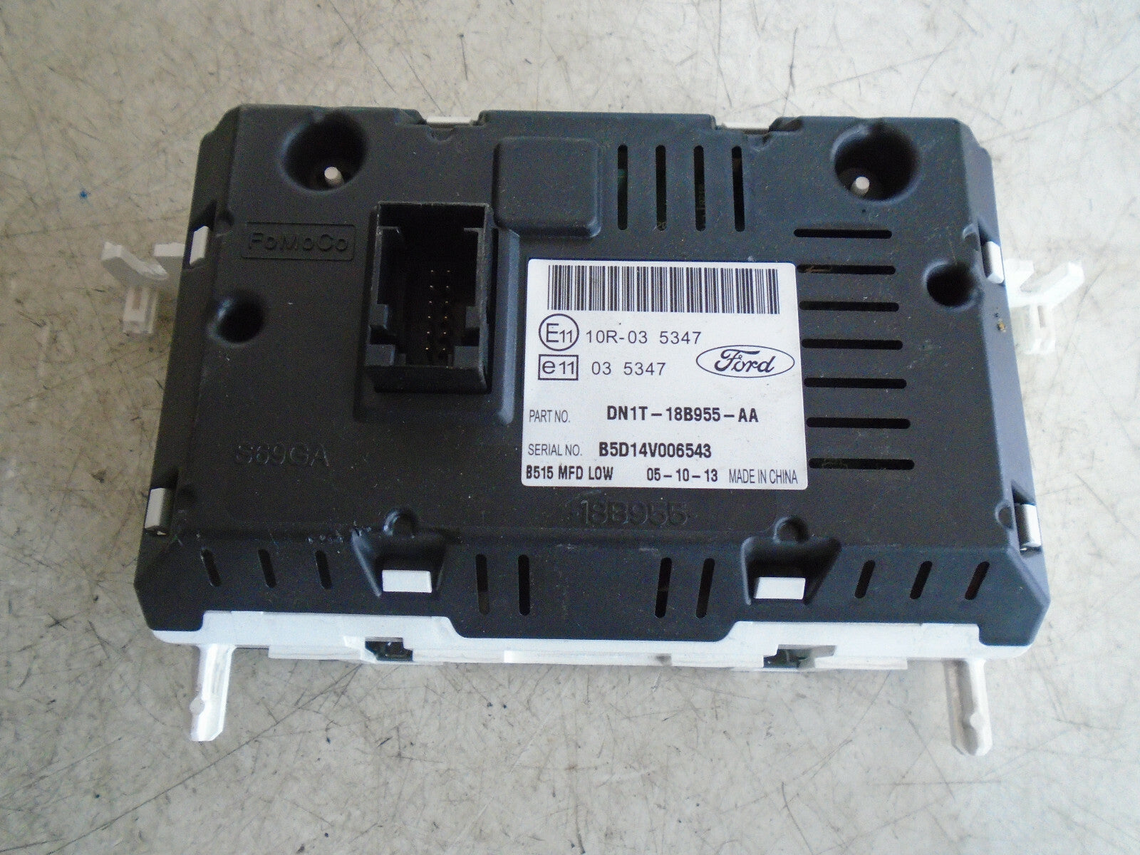 FORD FIESTA MK7 2014 DISPLAY SCREEN RADIO UNIT DN1T18B955AA