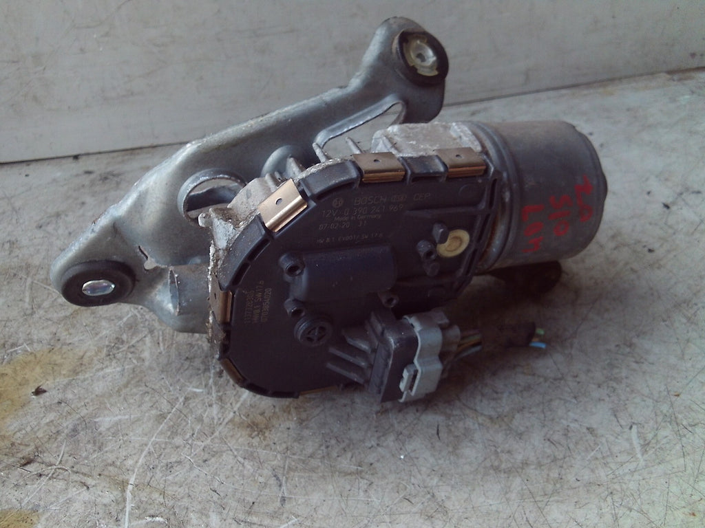 2007 PEUGEOT 407 NS PASSENGER SIDE WINDSCREEN WIPER MOTOR 9661812180