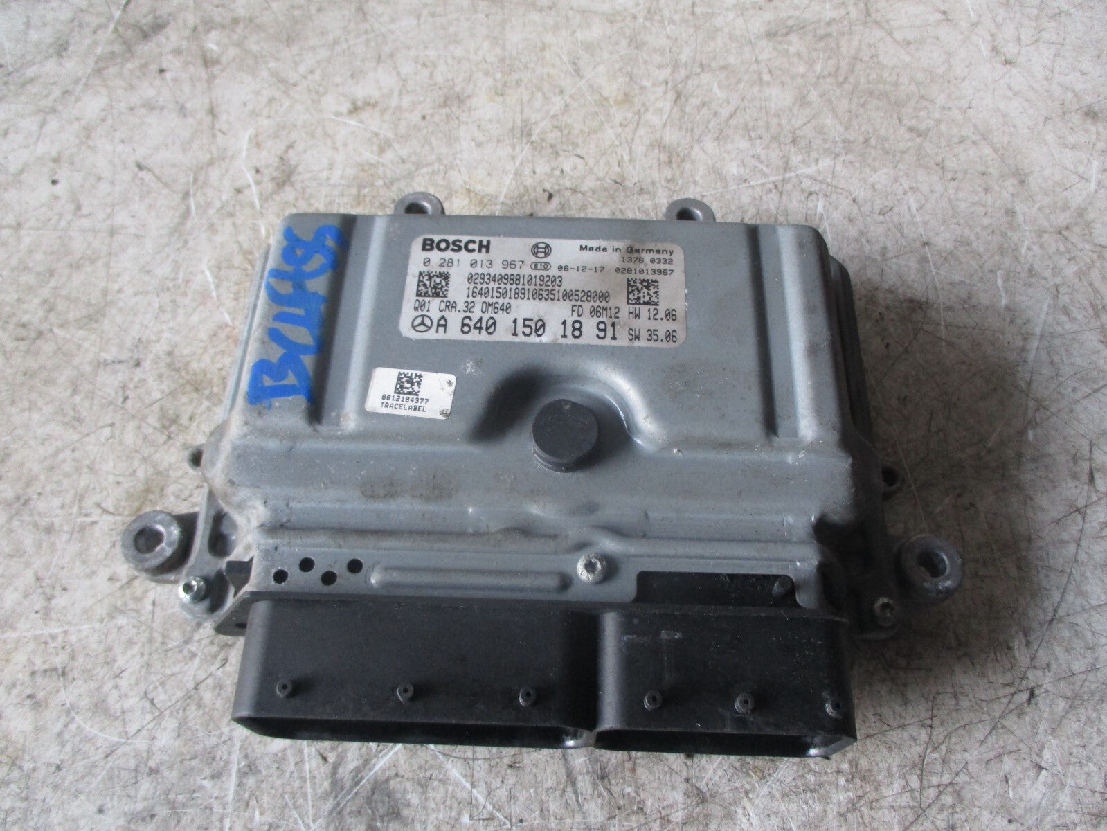 MERCEDES BENZ B CLASS W245 2007 2.0 CDI ENGINE CONTROL MODULE A6401501891