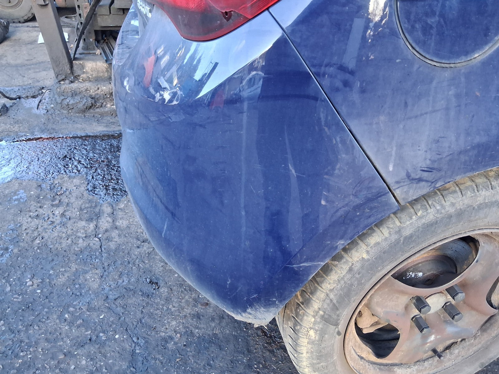 2016 VAUXHALL CORSA E COMPLETE REAR BUMPER BLUE