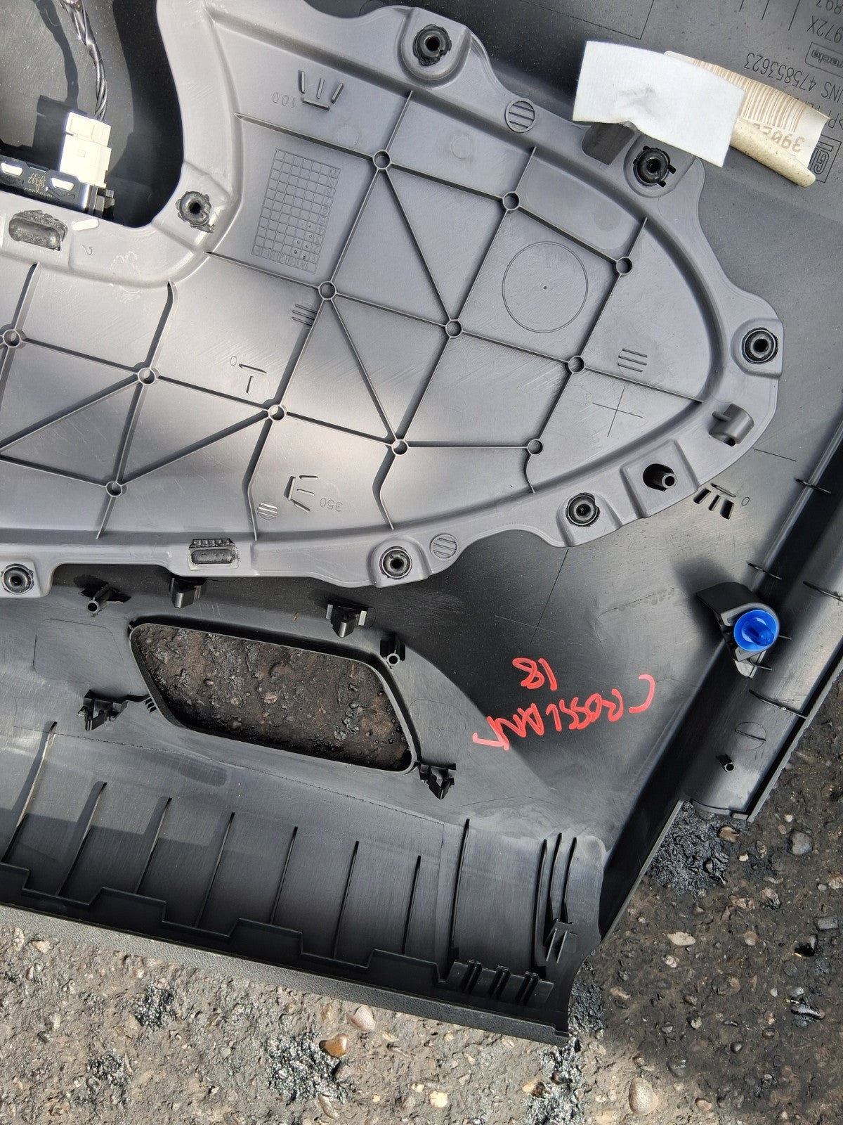 VAUXHALL CROSSLAND X 2018 NSF PASSENGER SIDE FRONT LEFT DOOR CARD 475853623