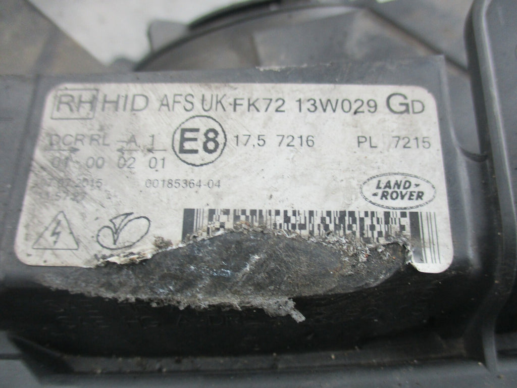 LAND ROVER DISCOVERY SPORT L550 OS DRIVER SIDE XENON HEADLIGHT FK7213W029 GD