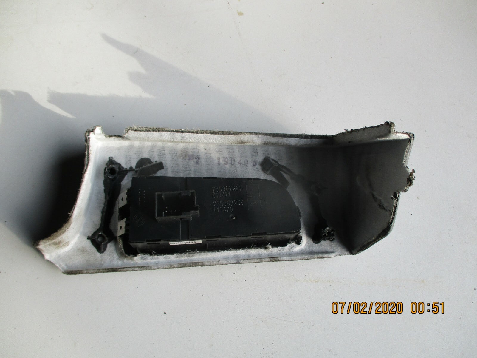 FIAT GRANDE PUNTO 2006 HEADLIGHT AIM FOG LIGHT MENU ESC CONTROL SWITCH 735367267
