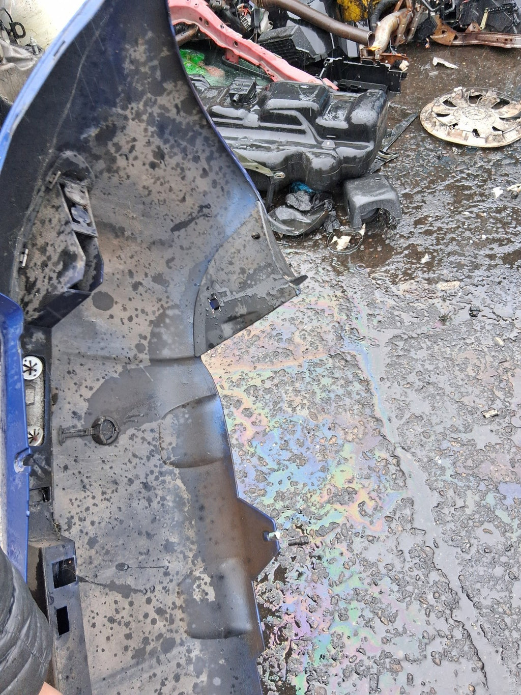 2006 CITROEN C3 PLURIEL COMPLETE REAR BUMPER BLUE
