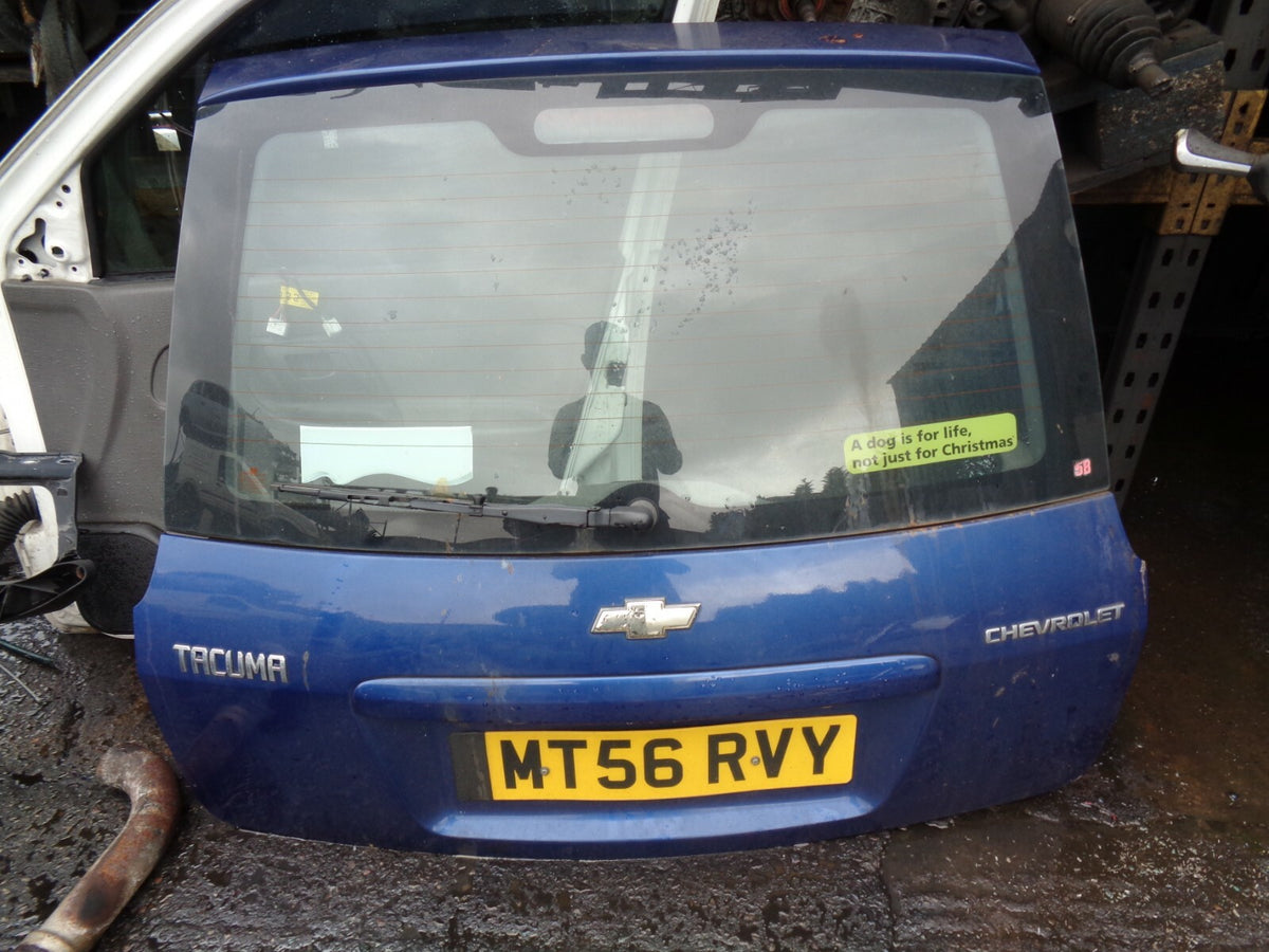 CHEVROLET TACUMA 2006 BLUE TAILGATE & GLASS AND WIPER MOTOR