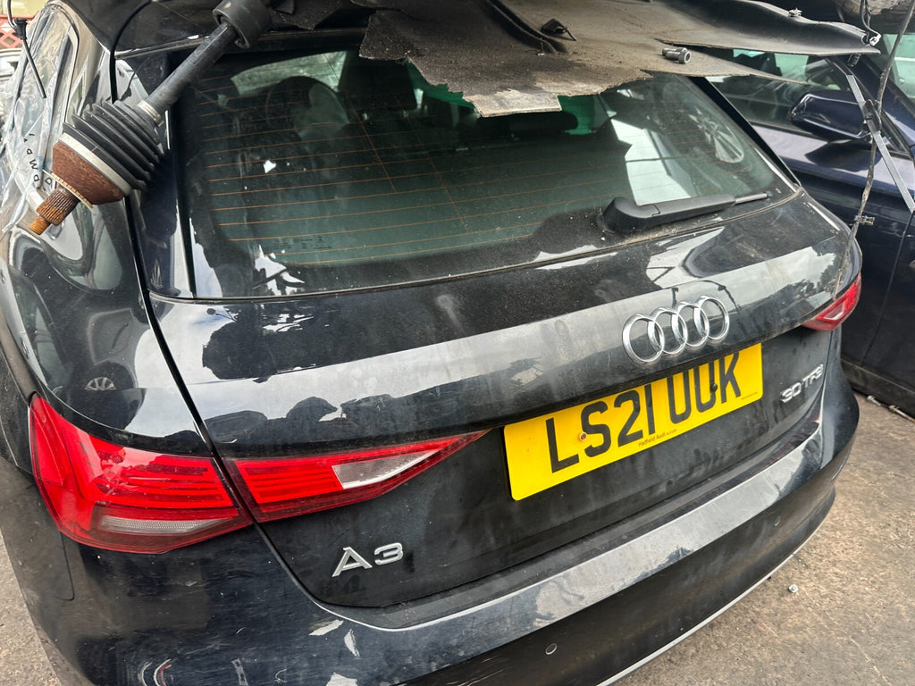 2021 AUDI A3 8Y HATCHBACK NSR PASSENGER SIDE REAR QUARTER PANEL BLACK LY9B