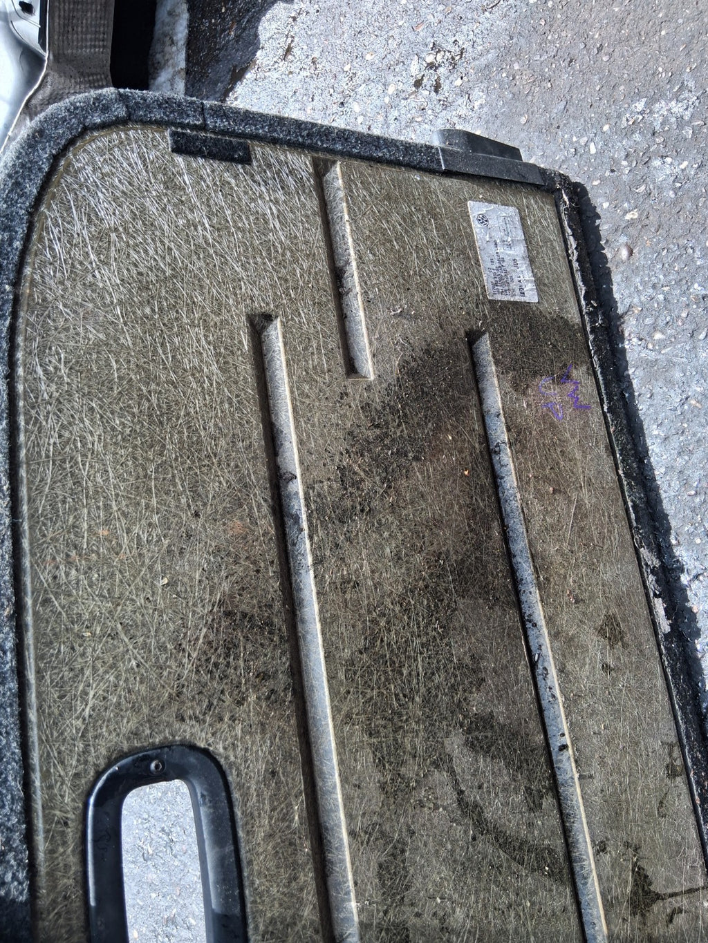 2014 VW VOLKSWAGEN UP CITIGO HARD BOOT FLOOR LINER 1S0858855E
