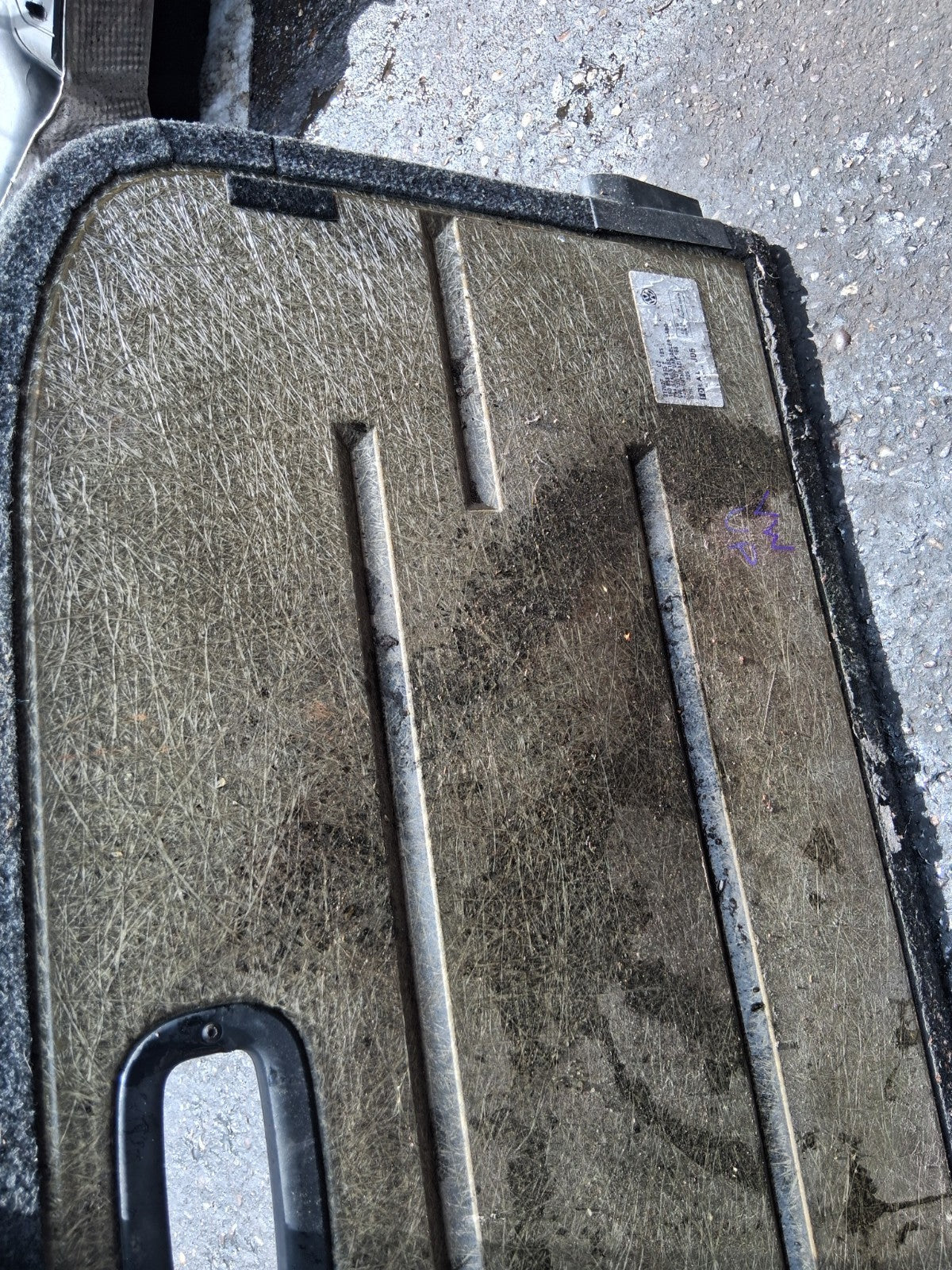 2014 VW VOLKSWAGEN UP CITIGO HARD BOOT FLOOR LINER 1S0858855E
