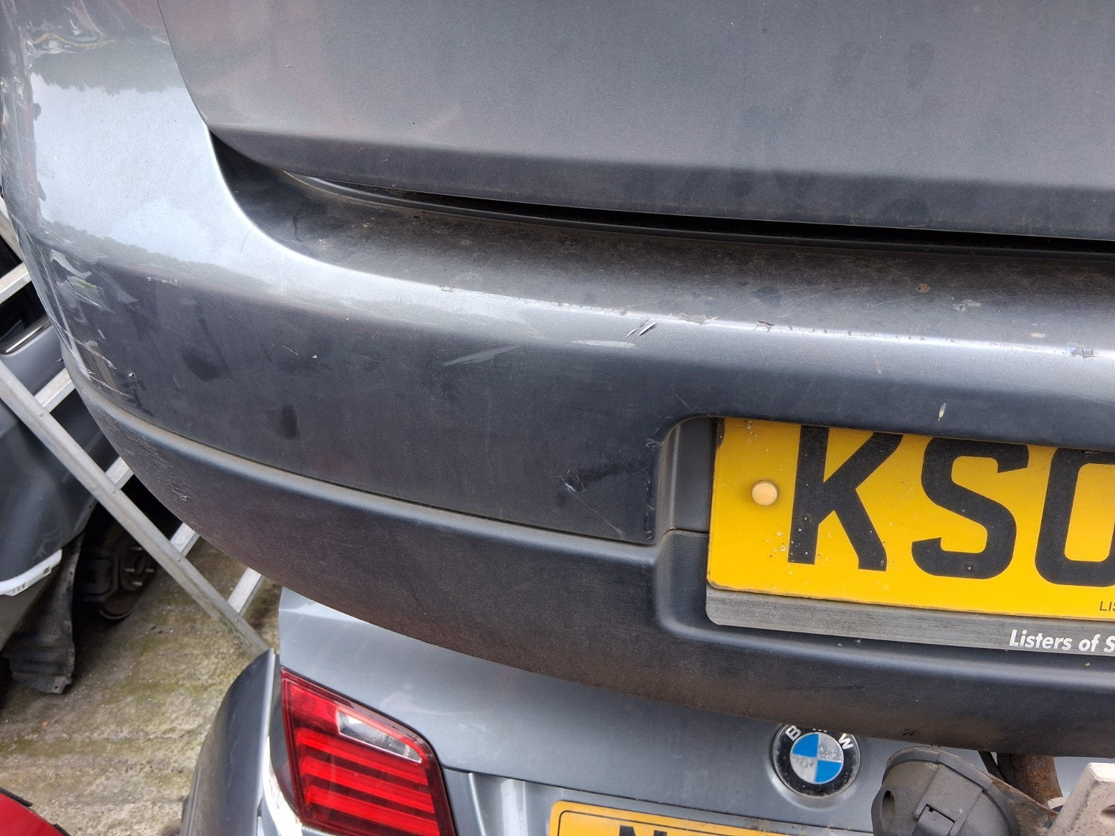 2007 VW VOLKSWAGEN GOLF MK5 COMPLETE REAR BUMPER GREY