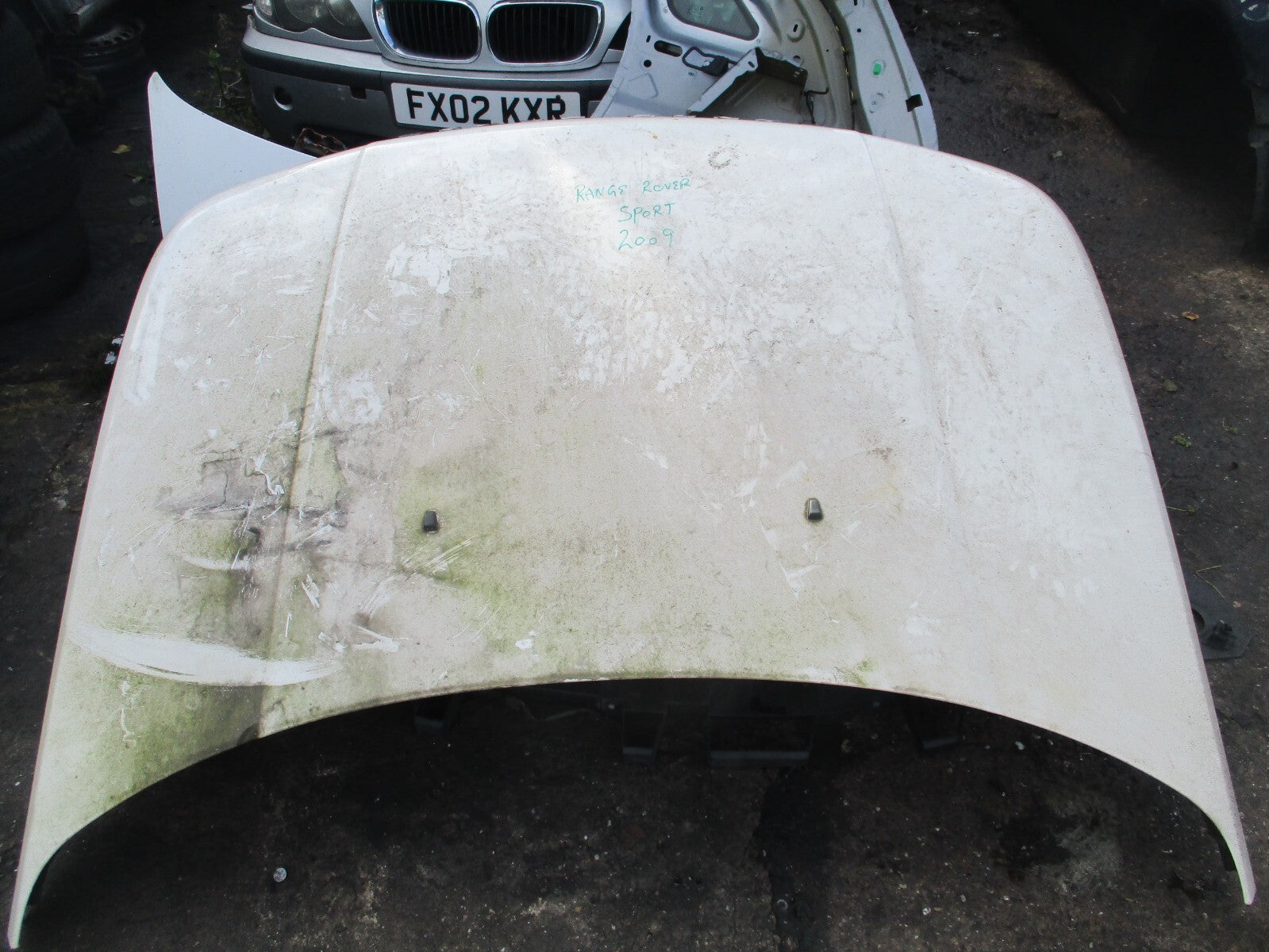 2009 RANGE ROVER SPORT l320 FRONT BONNET HOOD ALASKA WHITE LRC 909