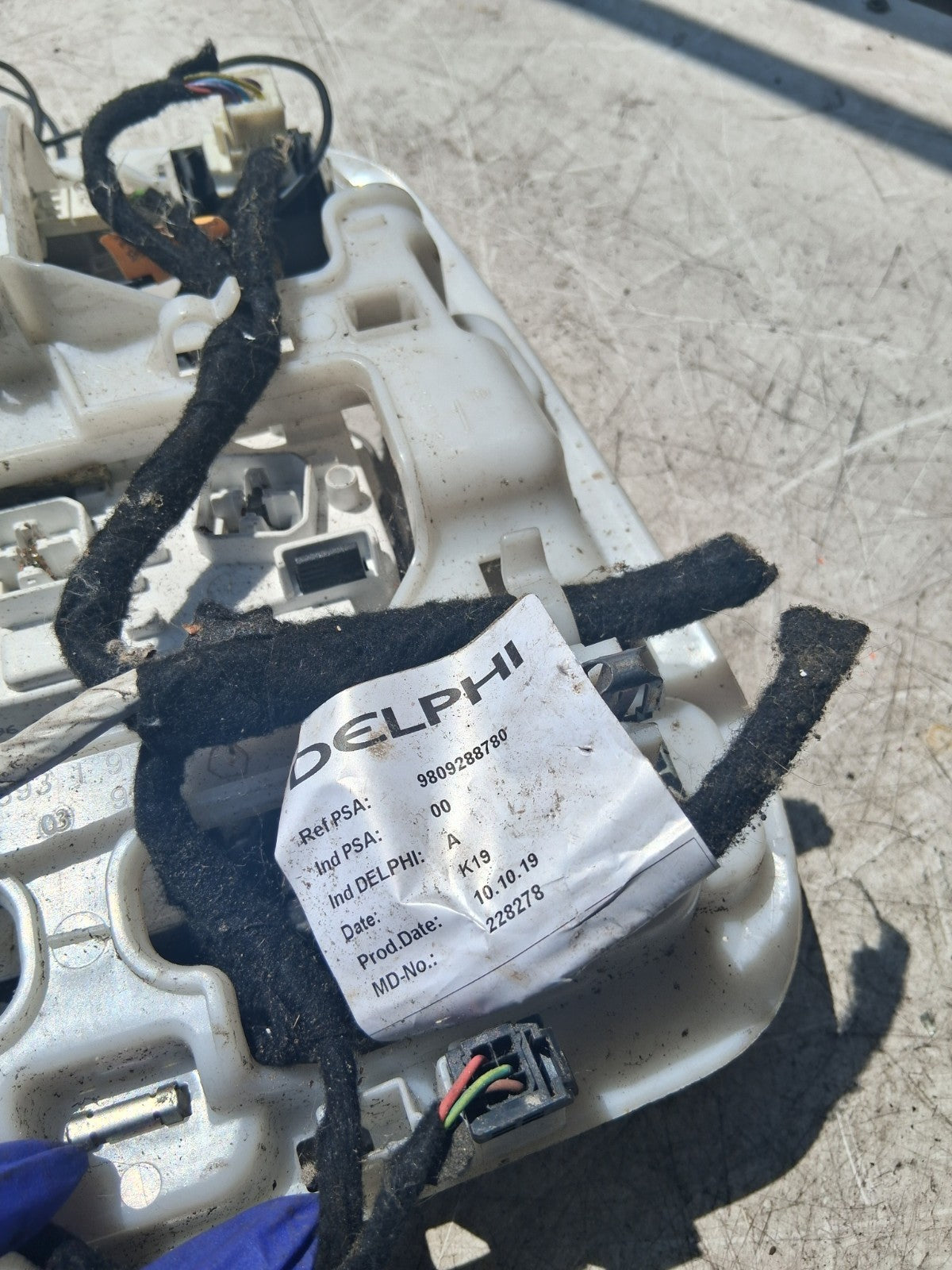 2021 VAUXHALL VIVARO FRONT INTERIOR ROOF LIGHT CONSOLE 9809288780