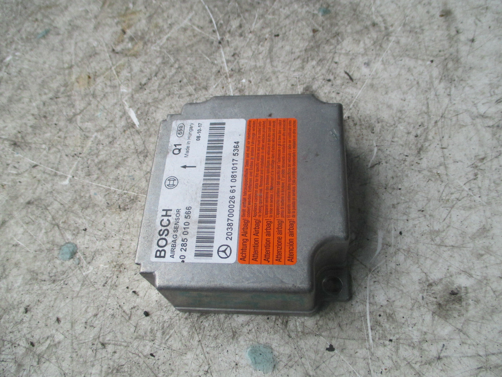 MERCEDES CLC CLASS W203 2010 SAFETY BAG CONTROL MODULE 2038700026