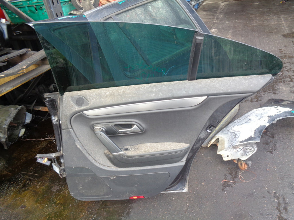 VW VOLKSWAGEN PASSAT CC GT OSR DRIVER SIDE REAR DOOR BLACK LC9X RH RIGHT