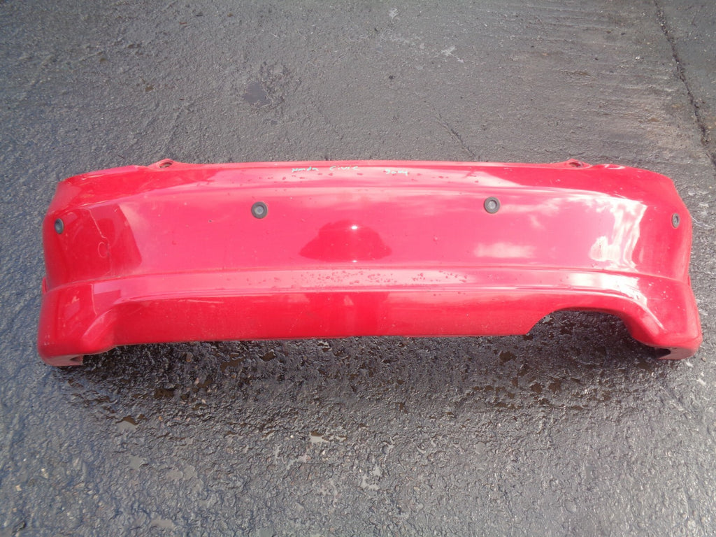 HONDA CIVIC R TYPE 2005 REAR COMPLETE BUMPER + PDC SENSOR RED