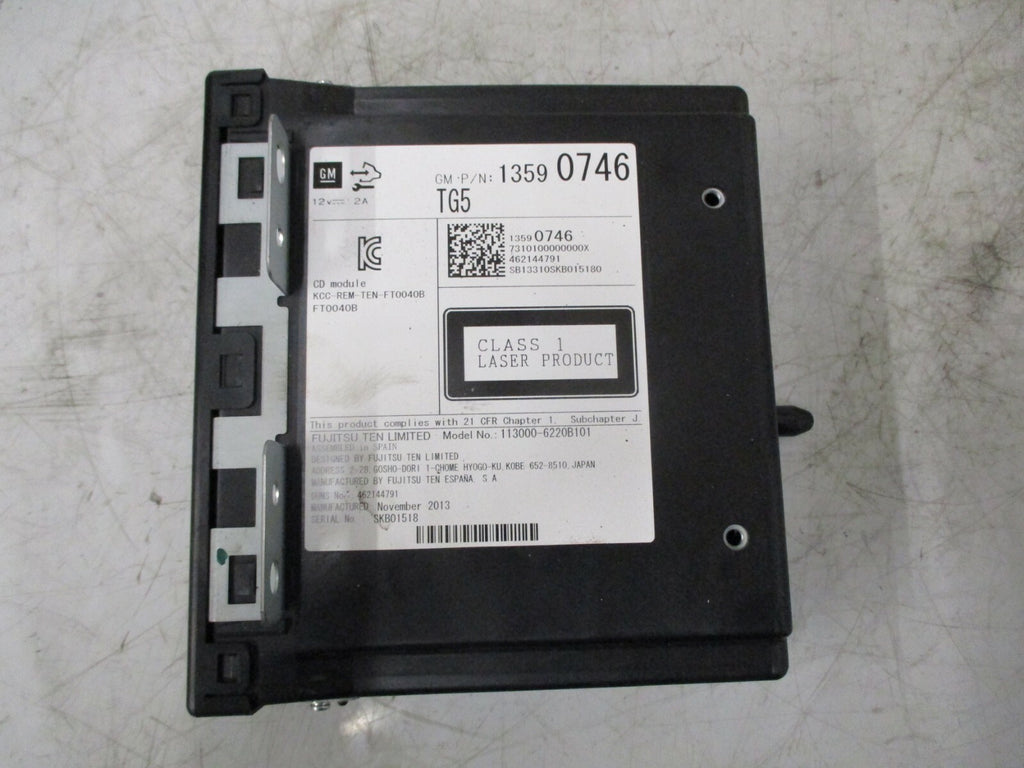 VAUXHALL INSIGNIA 2013 CD PLAYER STEREO RADIO DRIVE HEAD UNIT 13590746