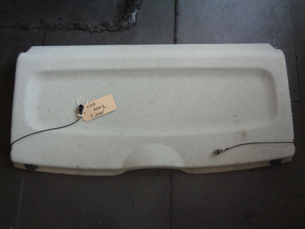 RENAULT CLIO MK2 2002 5 DOORS REAR TAILGATE BOOT PARCEL SHELF LIGHT GREY