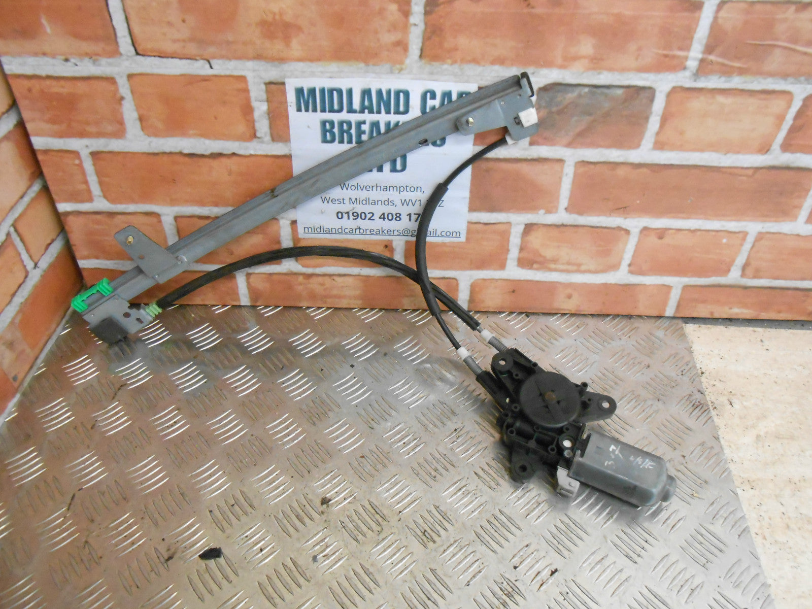 FIAT ULYSSE 2002 NSR PASSENGER SIDE REAR WINDOW REGULATOR MOTOR MECH 400393A