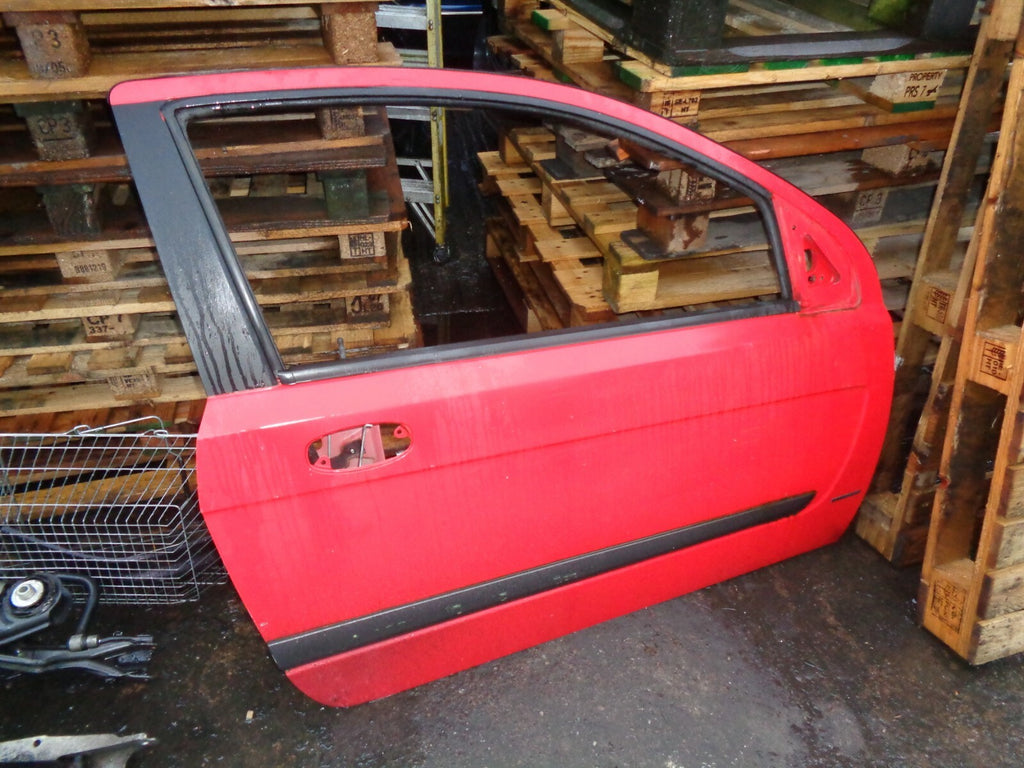 HONDA CIVIC 2004 3 DOOR MK7 OS DRIVER SIDE DOOR RED