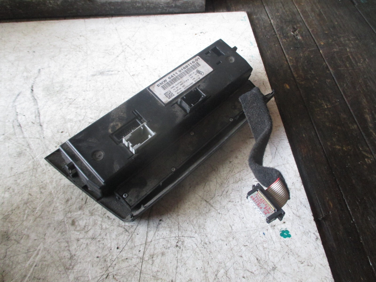 BMW 3 SERIES E90 2008 HEATER AC CLIMATE CONTROL SWITCH PANEL 9168116