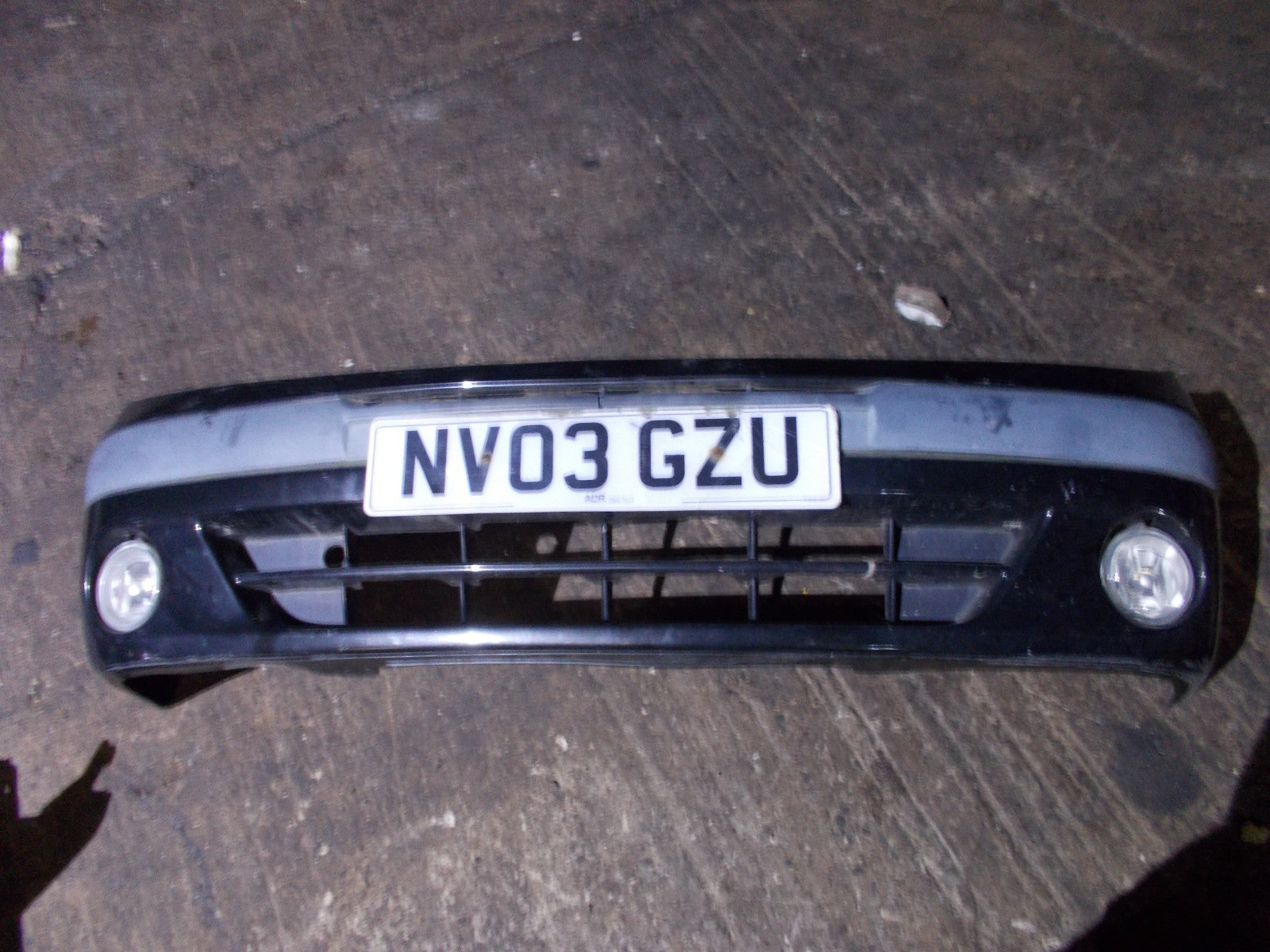 RENAULT SCENIC 2003 MK1 FRONT BUMPER BLACK