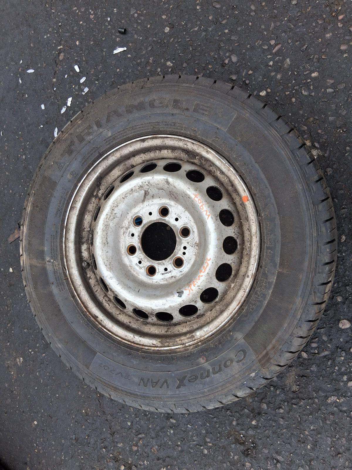 2020 MERCEDES BENZ SPRINTER W907 16 INCH STEEL WHEEL WITH TYRE 235/65R16