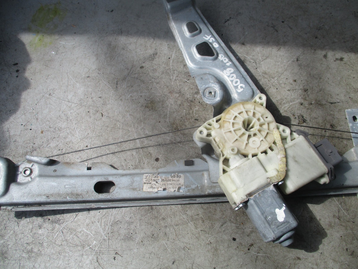 2013 PEUGEOT 5008 OSF FRONT DRIVER SIDE DOOR WINDOW MECHANISM 914241100