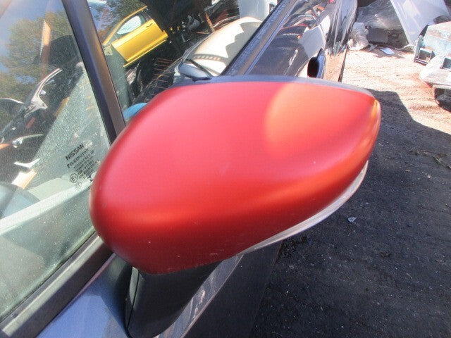 2018 NISSAN MICRA K14 NSF PASSENGER SIDE MANUAL FOLD WING MIRROR ORANGE