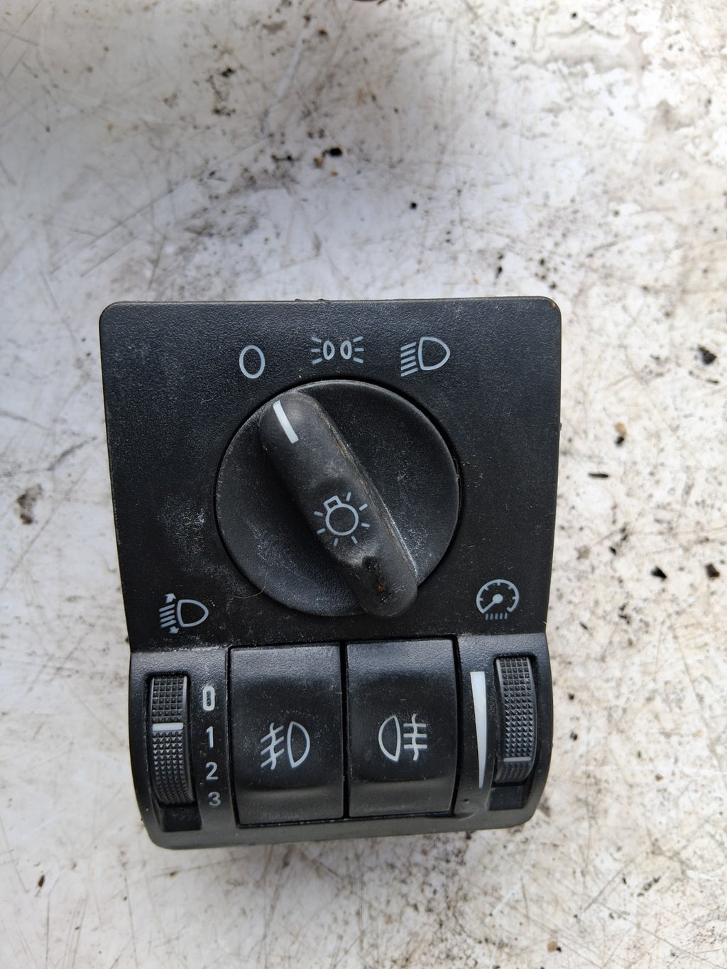 2005 VAUXHALL CORSA C HEADLIGHT ADJUSTER CONTROL SWITCH PANEL 9116608