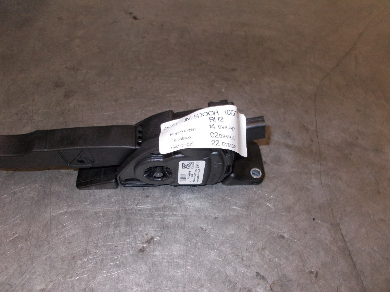 FORD FOCUS 2017 MK3 1.0 ELECTRIC ACCELERATOR PEDAL EV619F836BA