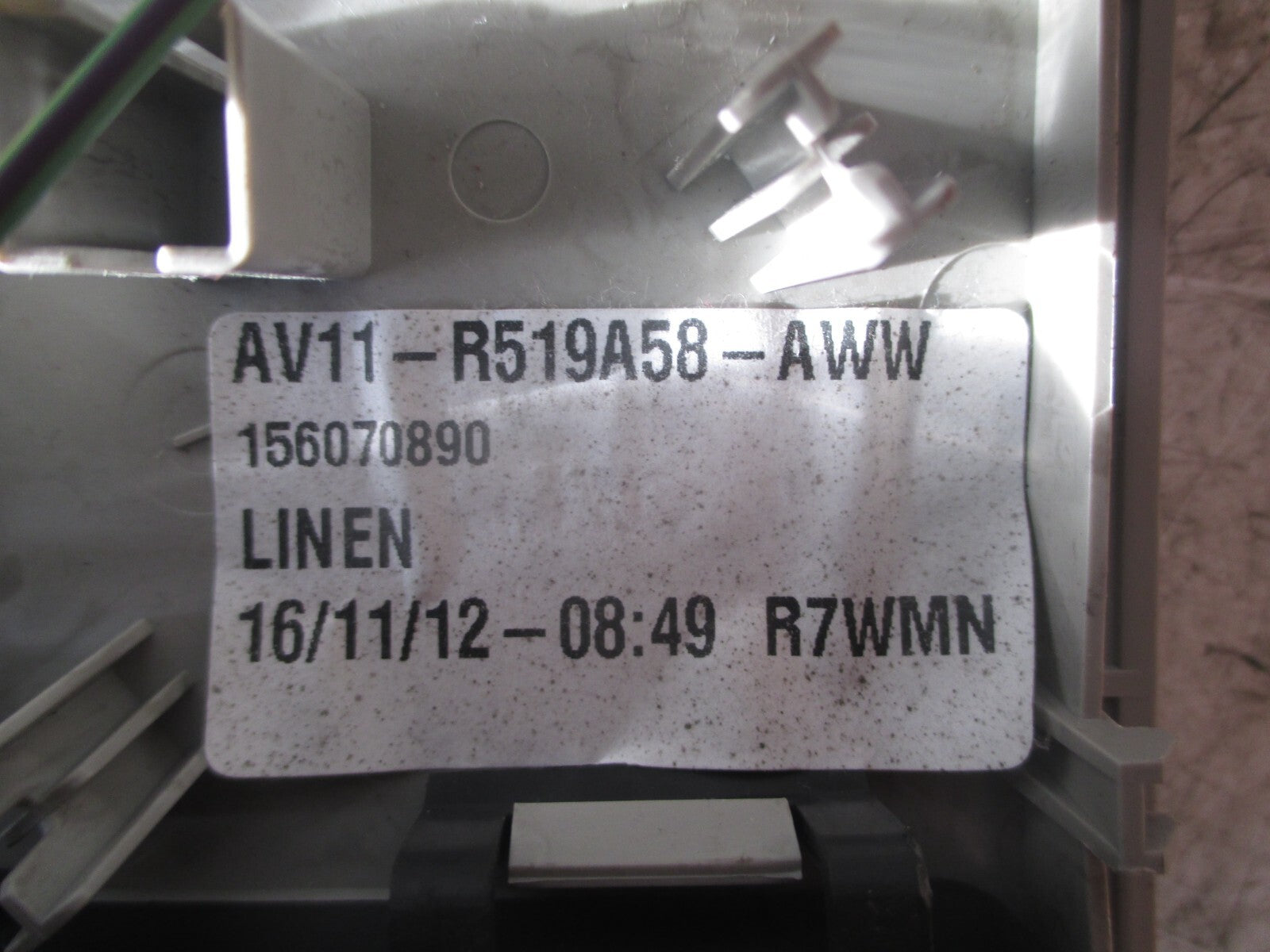 FORD B MAX 2013 FRONT INTERIOR ROOF LIGHT AV11R519A58