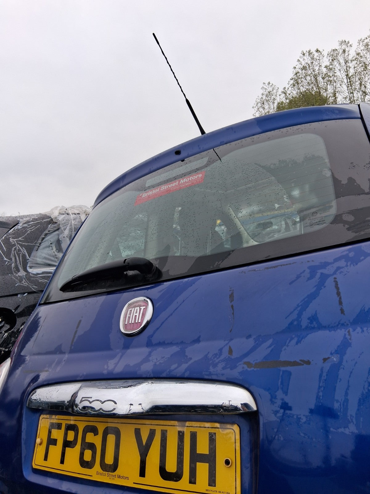 2010 FIAT 500 LOUNGE MK1 COMPLETE TAILGATE BOOT LID BLU MAGNETICO 599/A