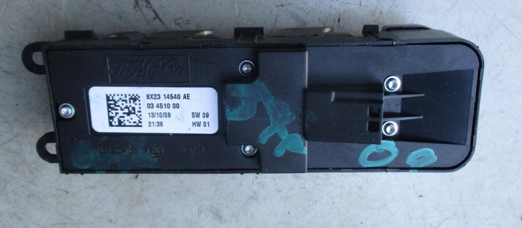 2008 JAGUAR XF OS DRIVER FRONT RIGHT WINDOW CONTROL SWITCH PANEL 03341000