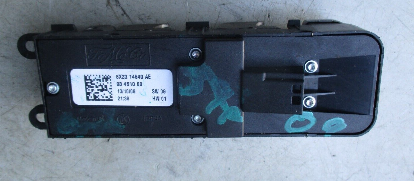 2008 JAGUAR XF OS DRIVER FRONT RIGHT WINDOW CONTROL SWITCH PANEL 03341000