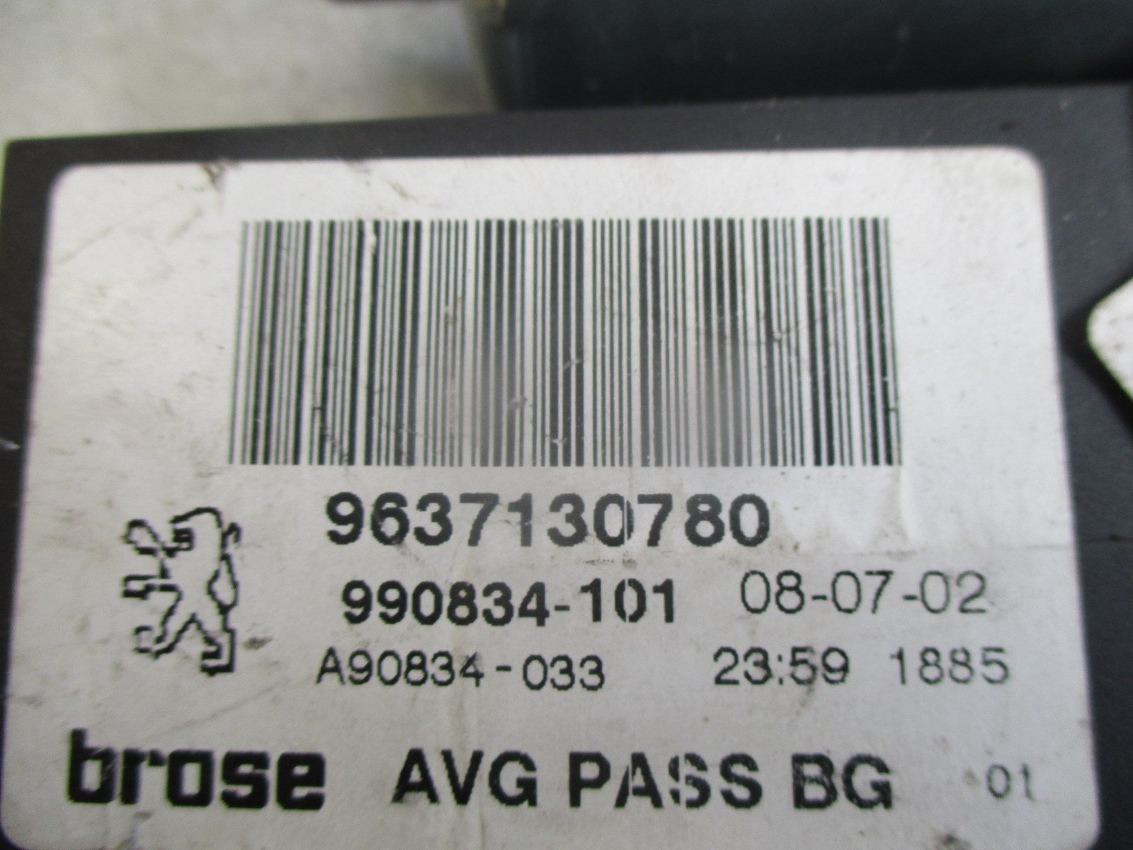 PEUGEOT 407 OSF DRIVERS SIDE FRONT ELECTRIC WINDOW MOTOR 9637130780