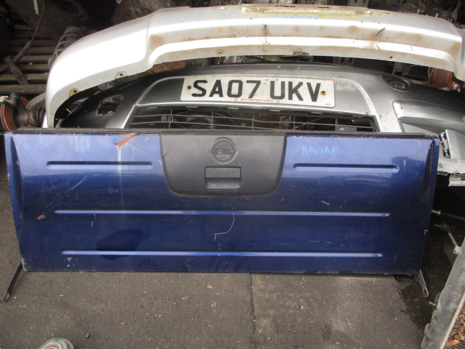 2002 NISSAN NAVARA D22 PICK UP REAR TAILGATE BOOT DOOR BLUE