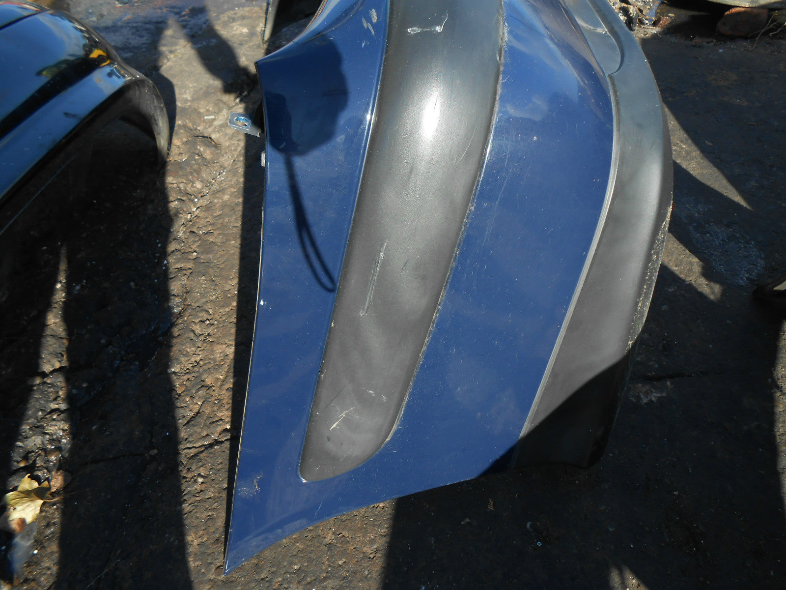 CITROEN C5 2001 HATCHBACK COMPLETE REAR BUMPER DARK BLUE
