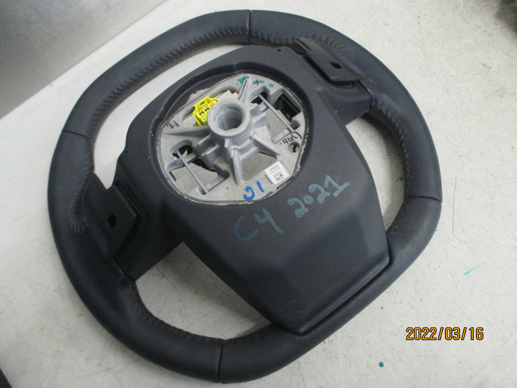 CITROEN C4 MK3 2021 3 SPOKE MULTIFUNCTION LEATHER STEERING WHEEL 98406912ZD